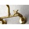Kingston Brass KS423SB Concord Two-Handle Wall-Mount Kitchen Faucet, Brushed Brass KS423SB - alternate 6